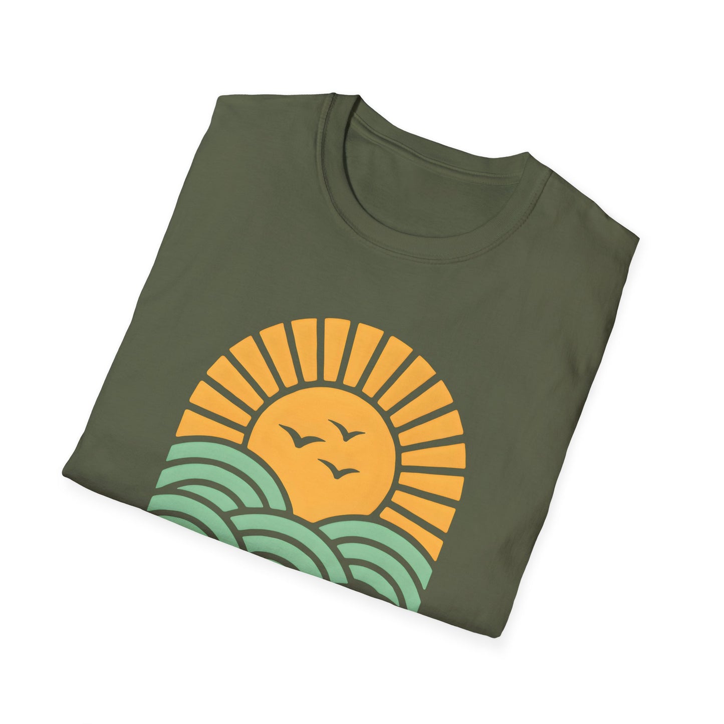 Sunrise Over Serene Waves T-shirt