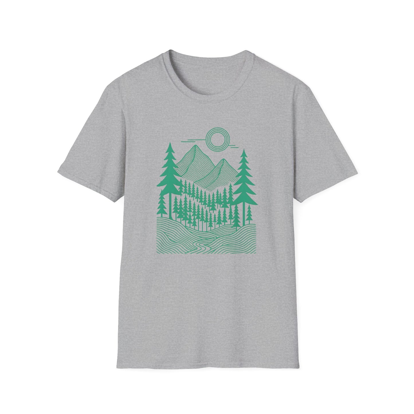Geometrical Landscape Teal