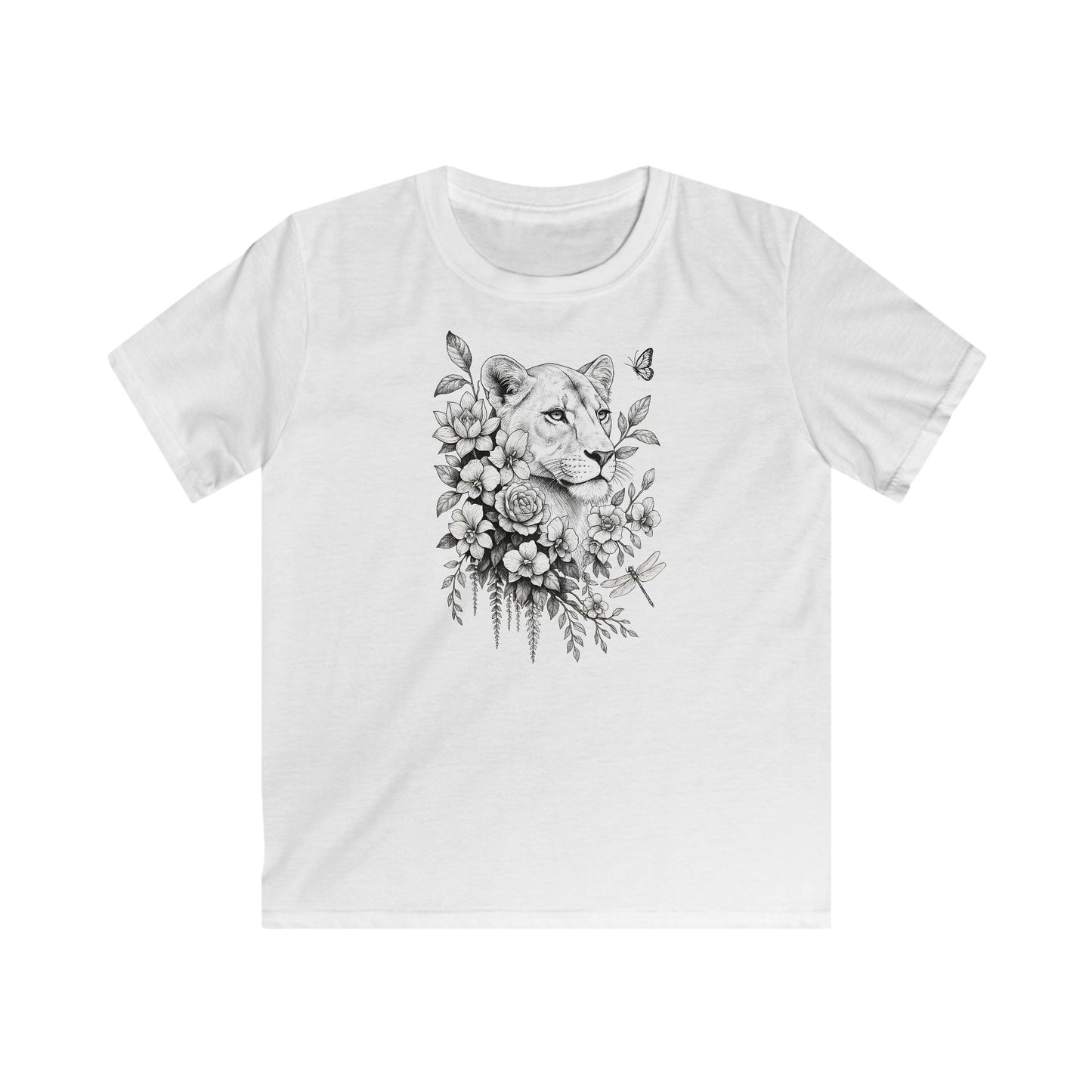 Children's Majestic Lioness Portrait T-shirt