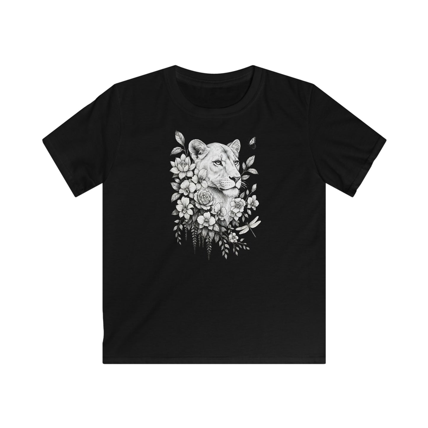 Children's Majestic Lioness Portrait T-shirt