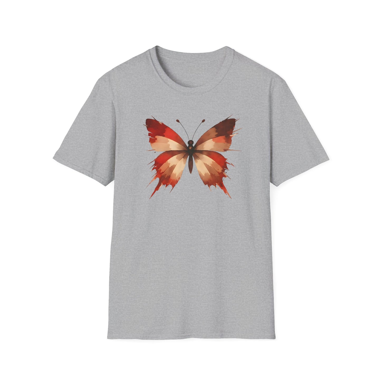 Watercolor Red Butterfly