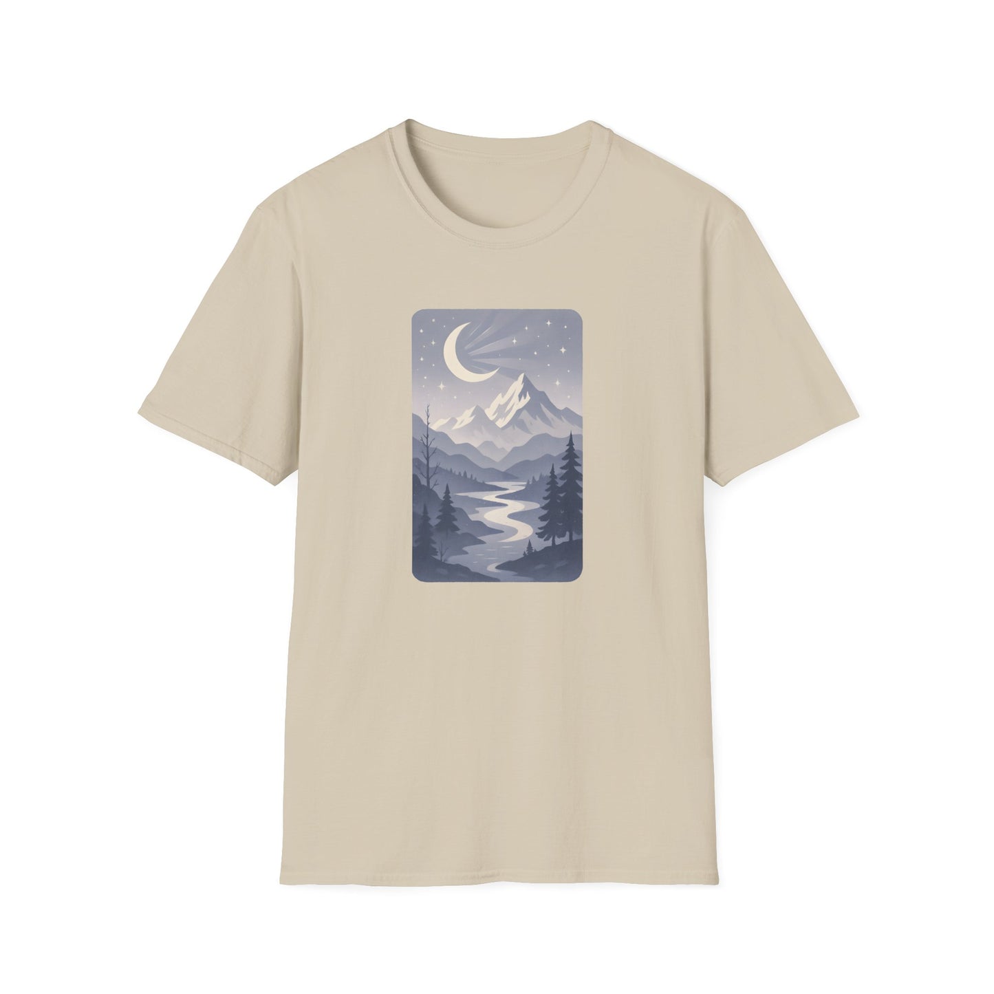 Moonlit Mountain Valley T-shirt