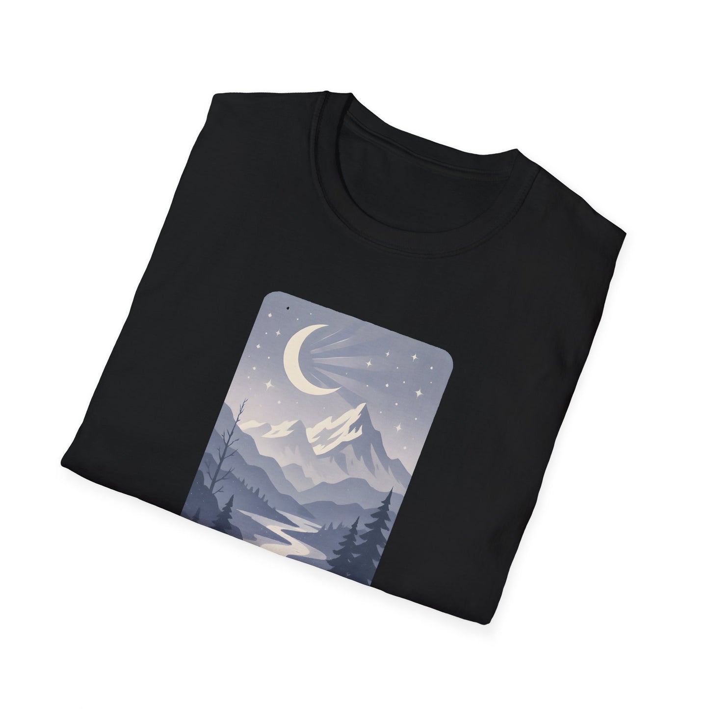Moonlit Mountain Valley T-shirt