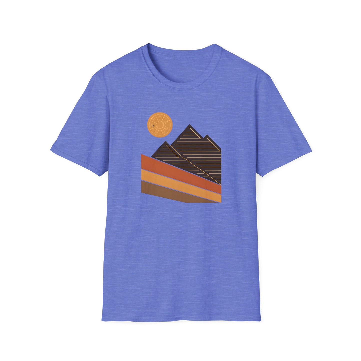 Geometric And Topographic Landscape T-shirt