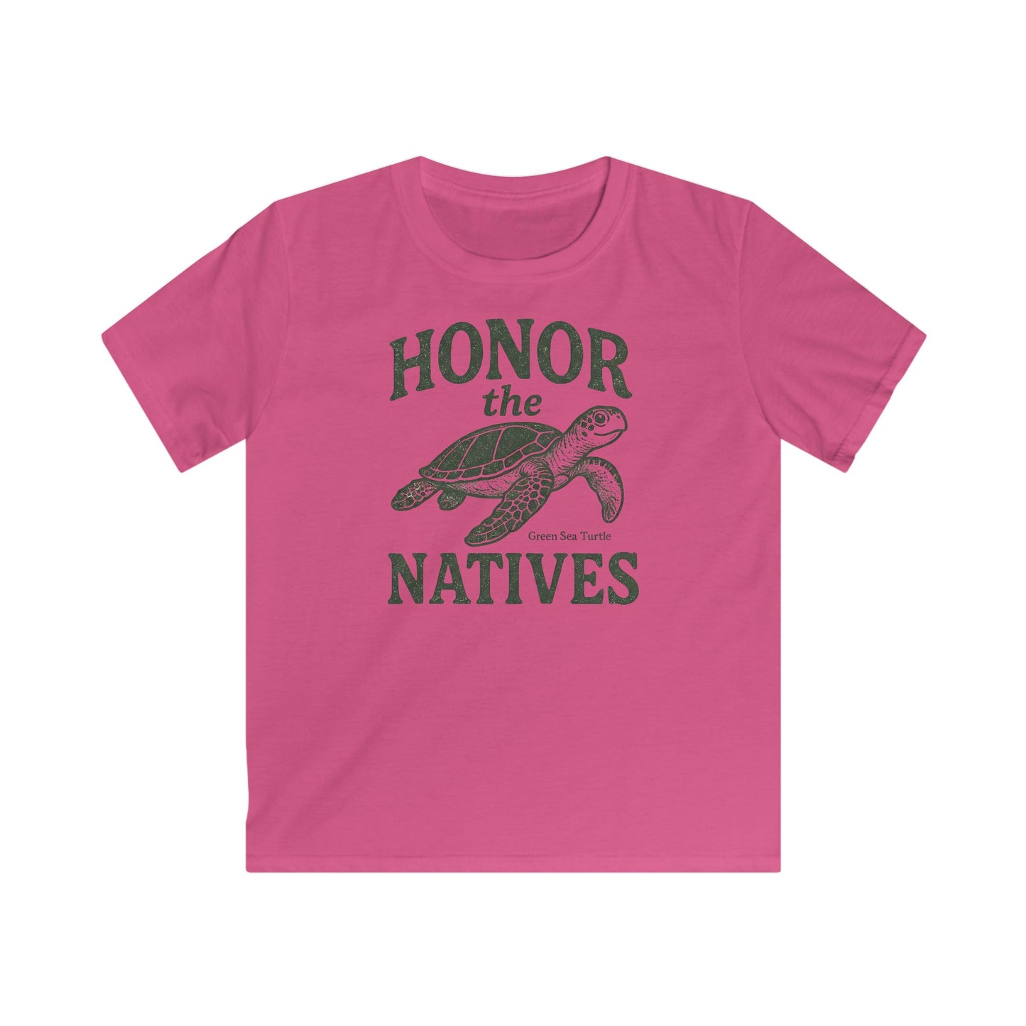 Children's Honor The Natives Wise Green Sea Turtle T-shirt