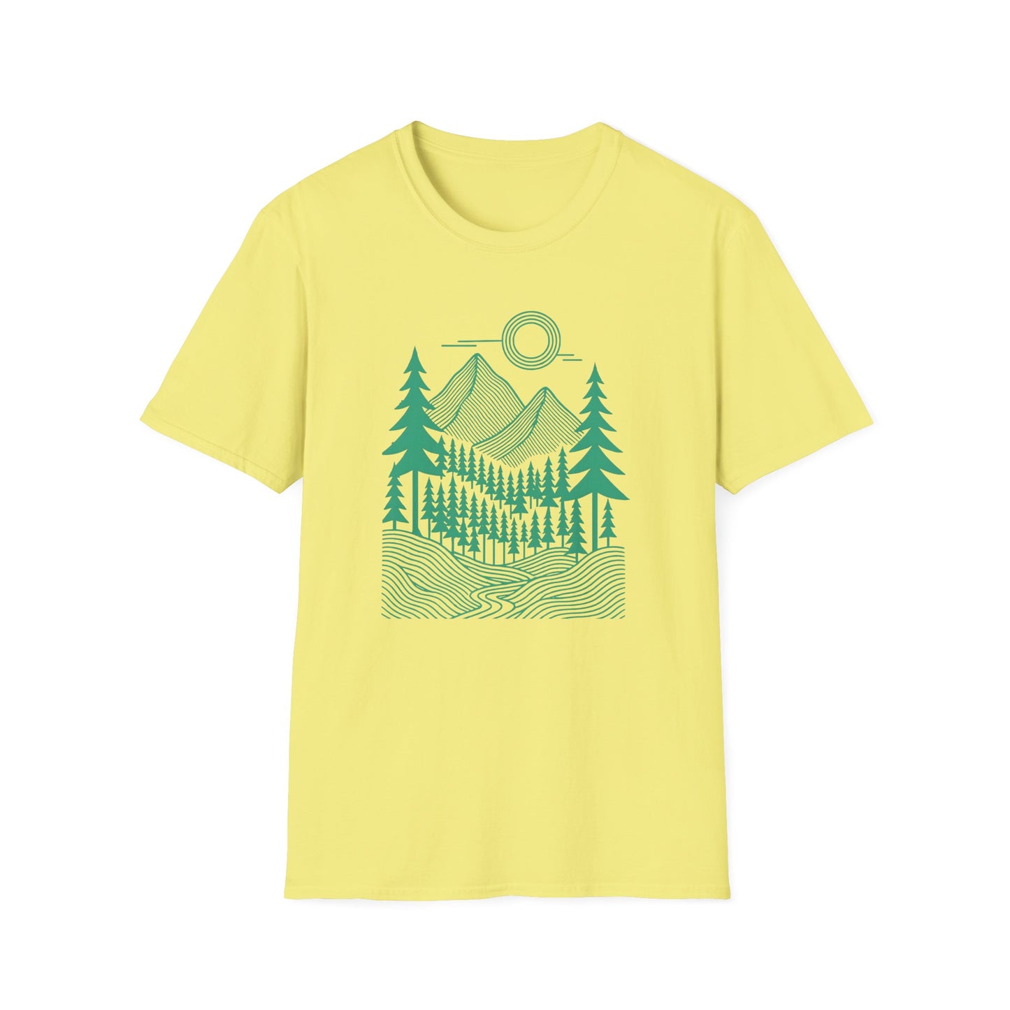 Geometrical Landscape Teal