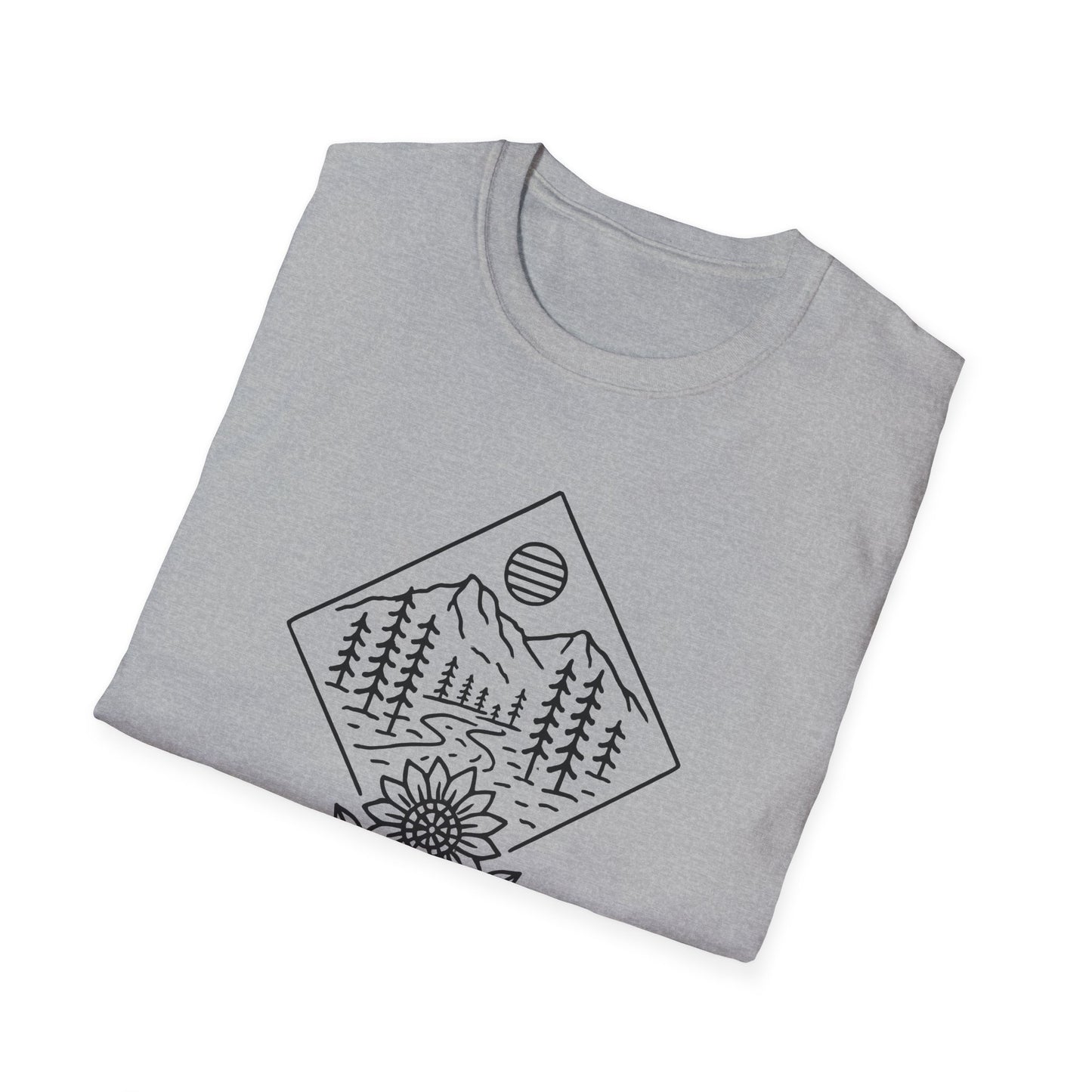 Sun Over Sunflower Landscape T-shirt
