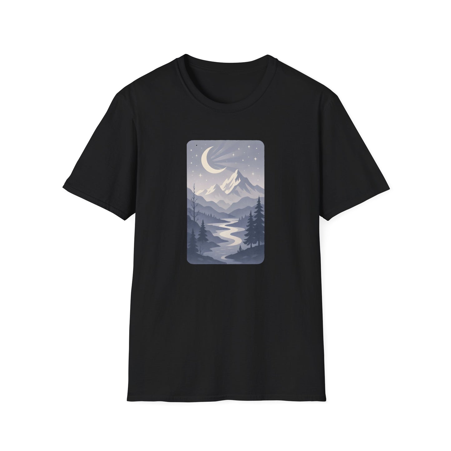 Moonlit Mountain Valley T-shirt