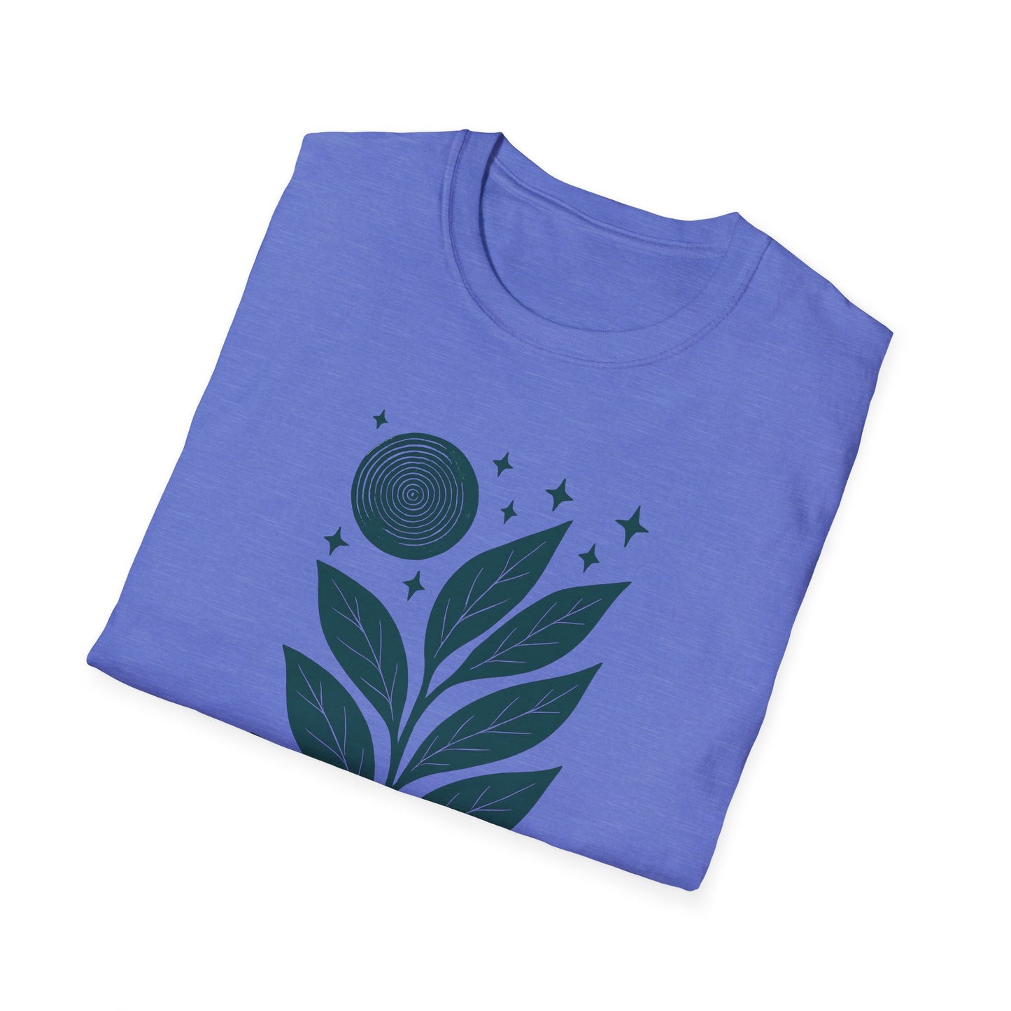 Celestial Leaves Under Moon Glow T-shirt