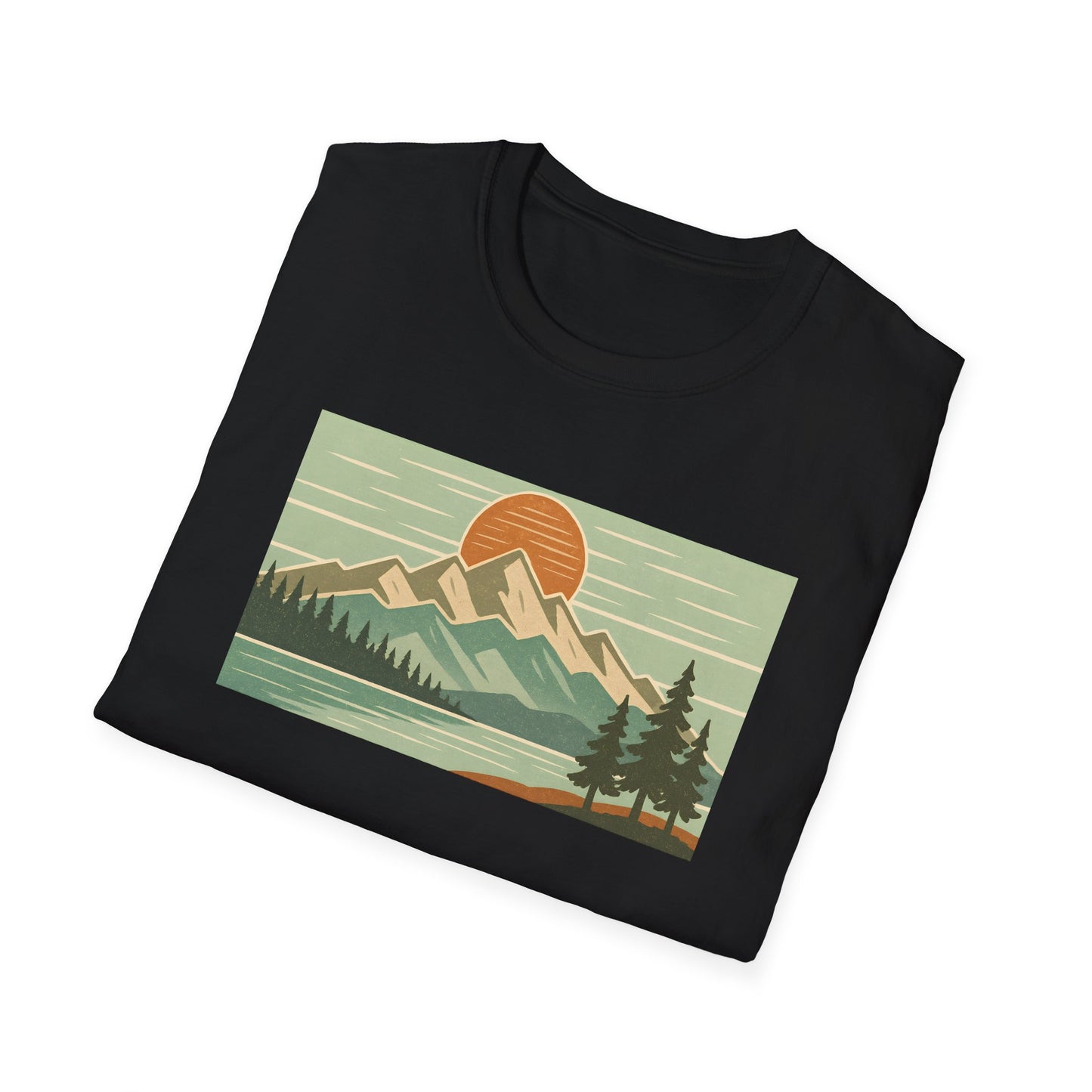 Retro Midday Mountain Peak T-shirt