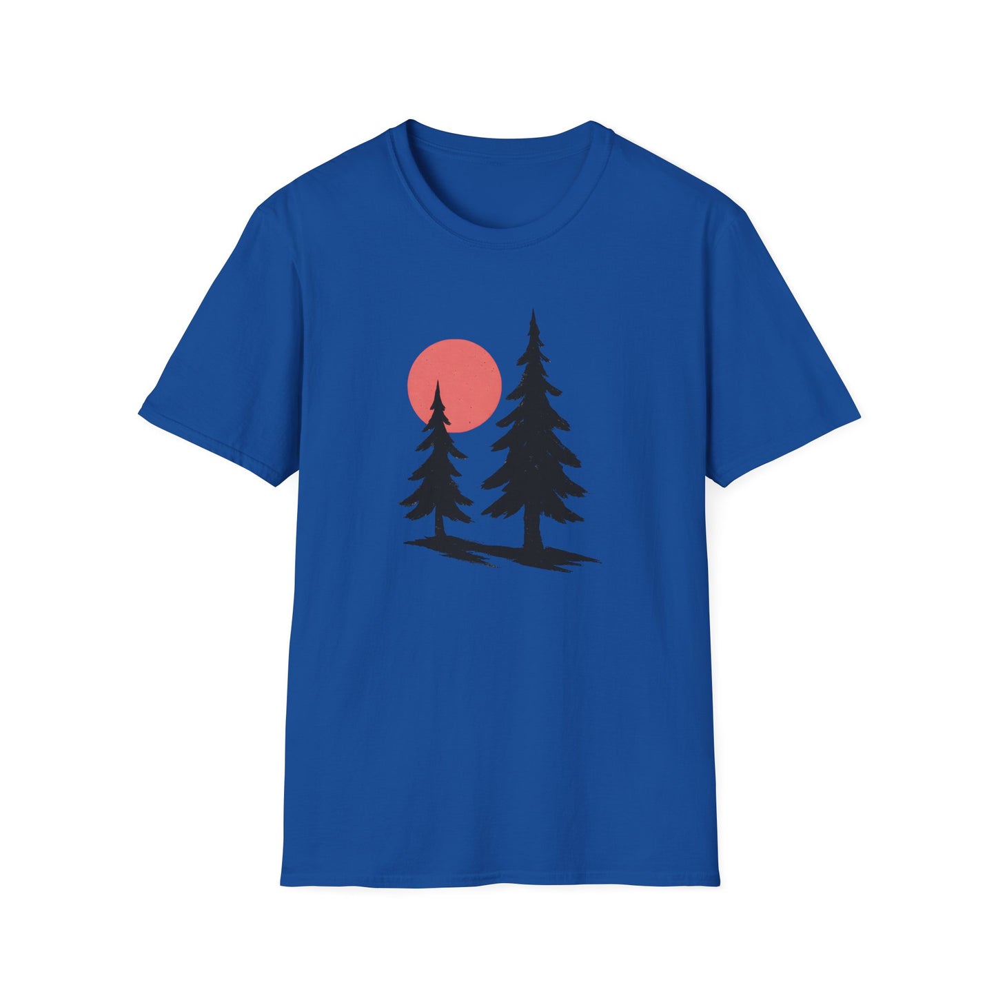 Serene Pines Under Sunset T-shirt