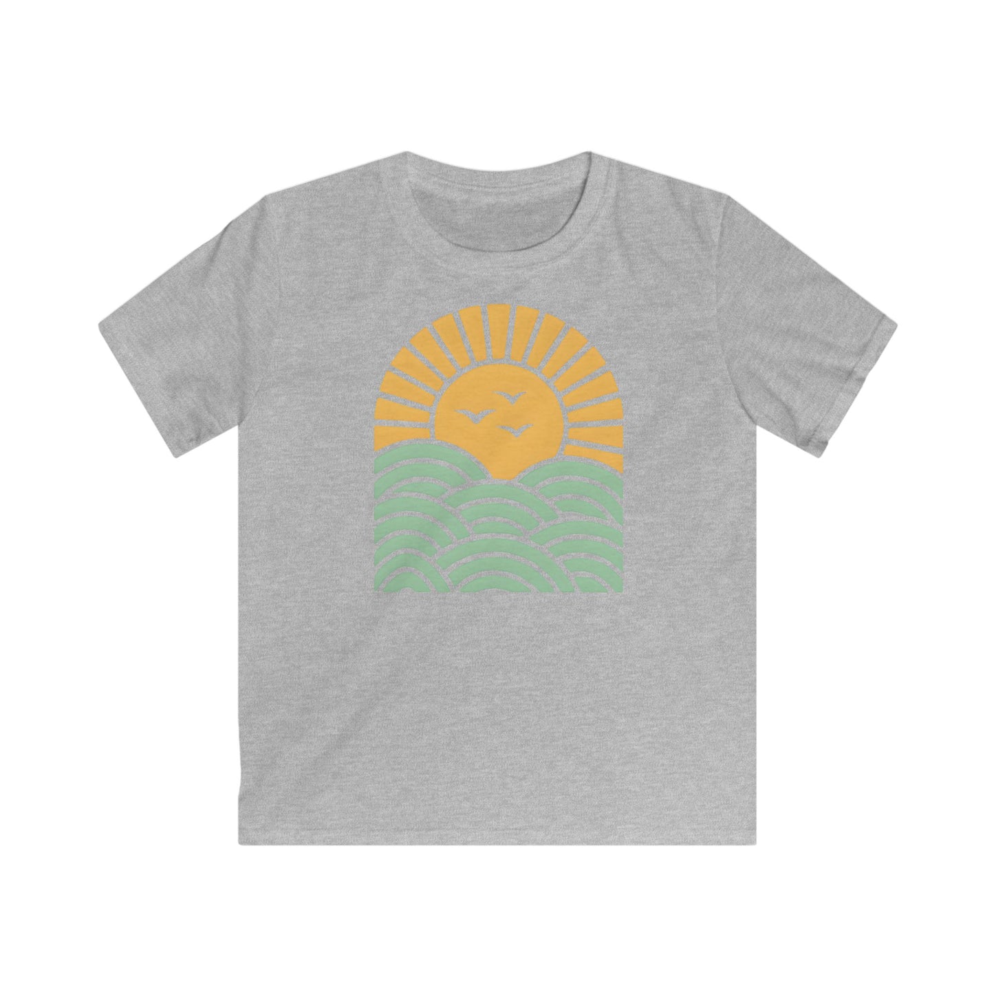 Children’s Sunrise Over Serene Waves T-shirt