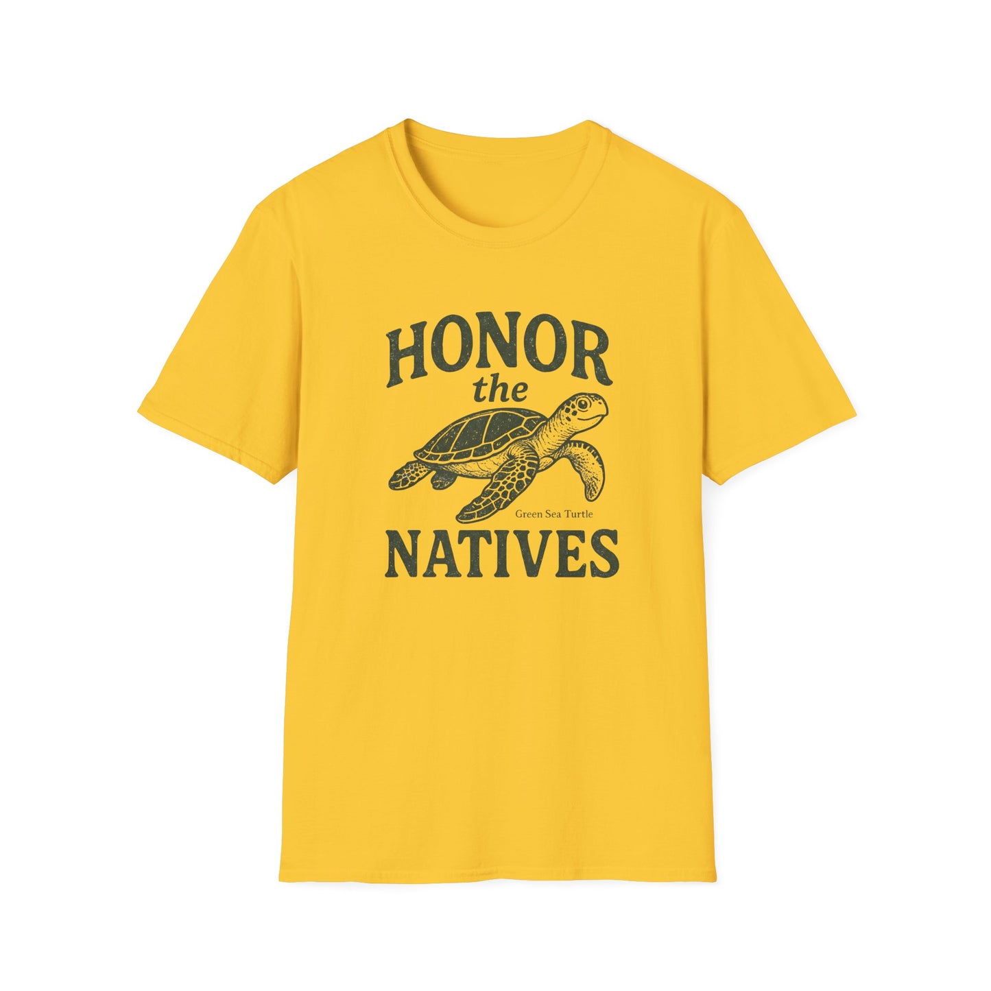 Honor The Natives Green Sea Turtle