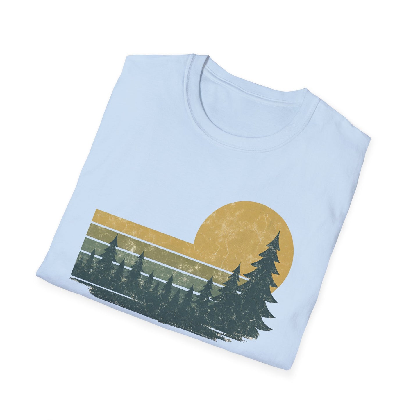 Golden Forest Retro Sunset