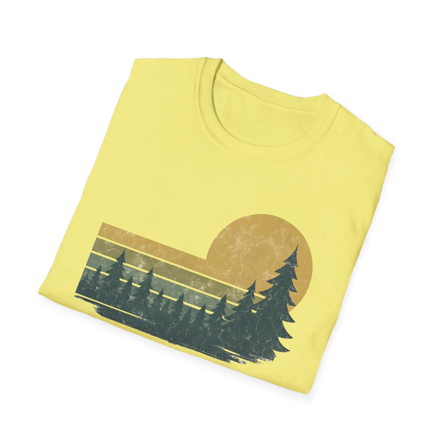 Golden Forest Retro Sunset
