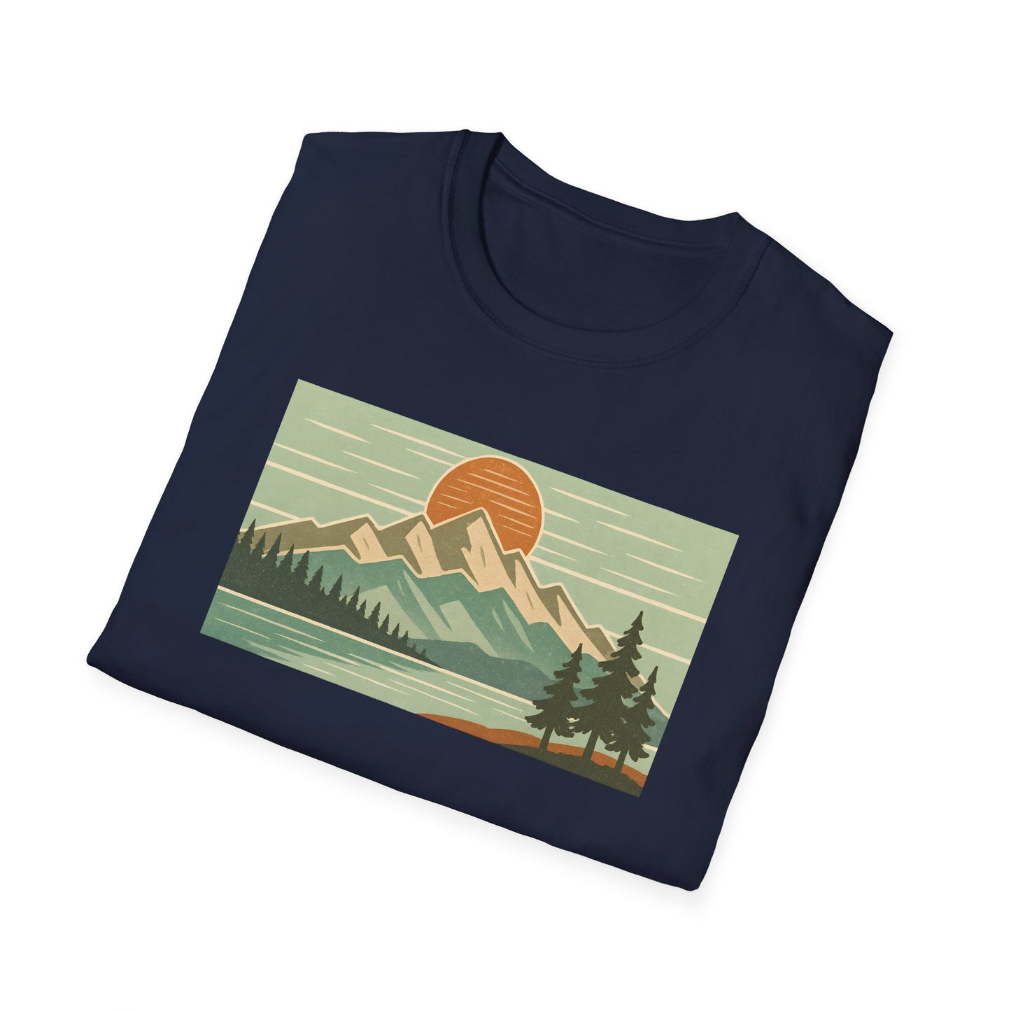 Retro Midday Mountain Peak T-shirt