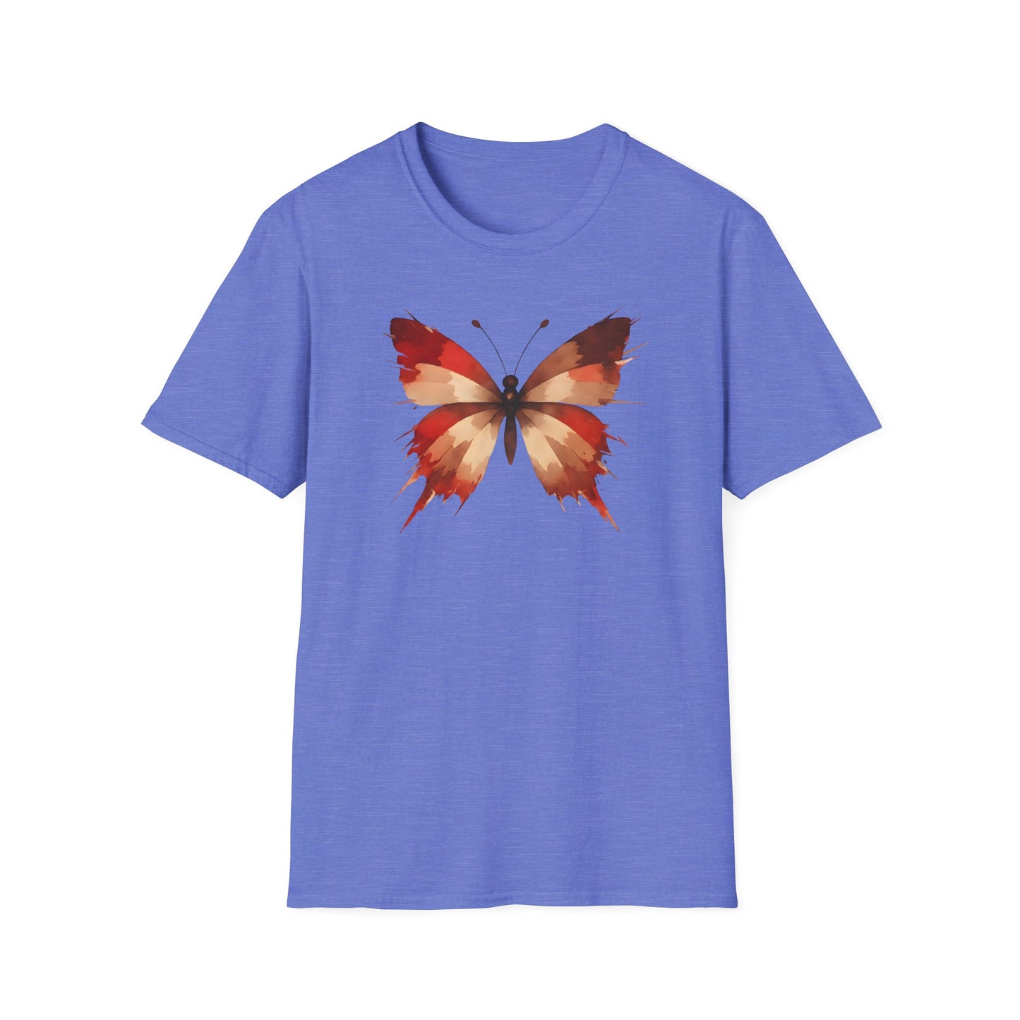 Watercolor Red Butterfly