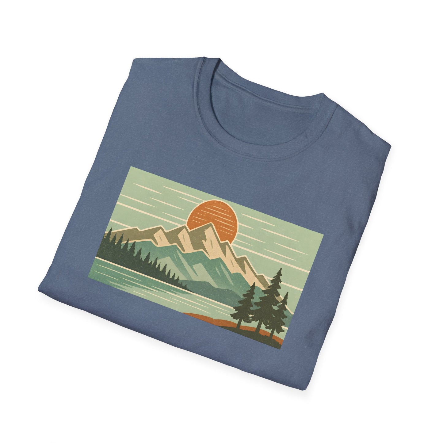 Retro Midday Mountain Peak T-shirt