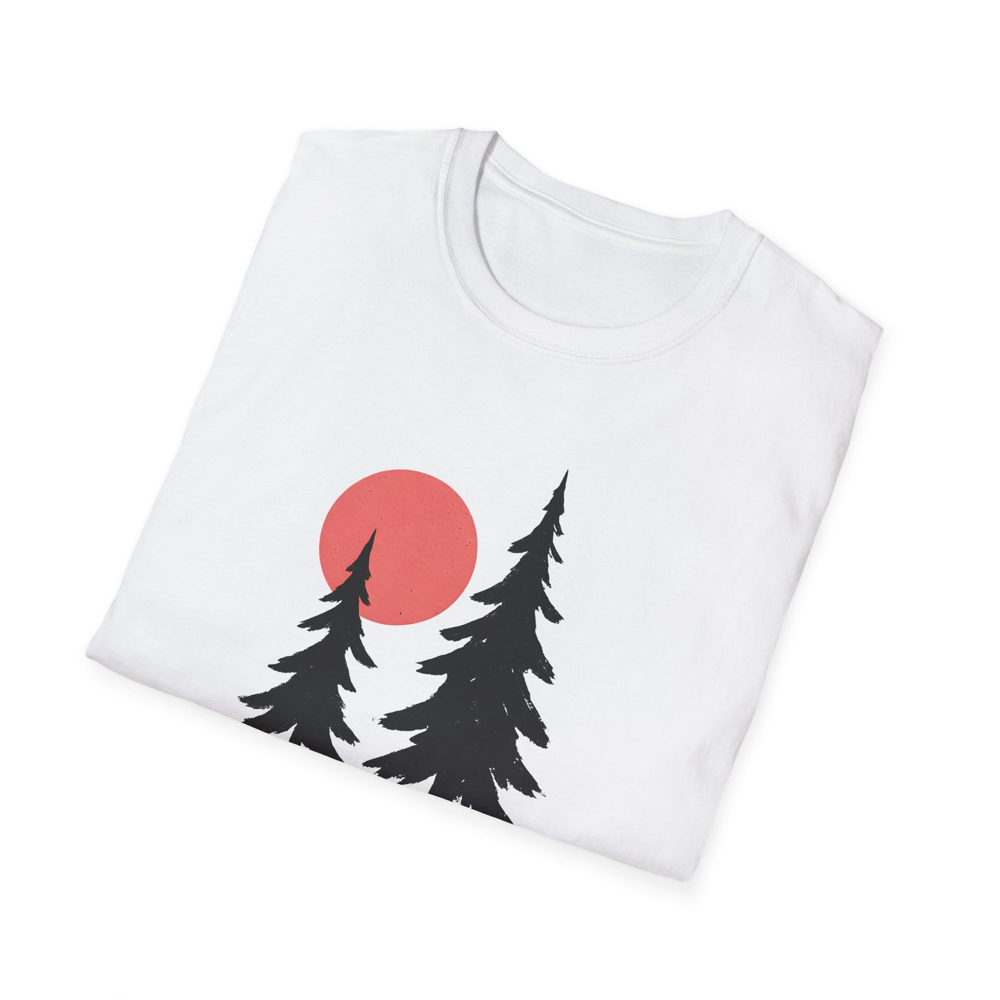 Serene Pines Under Sunset T-shirt