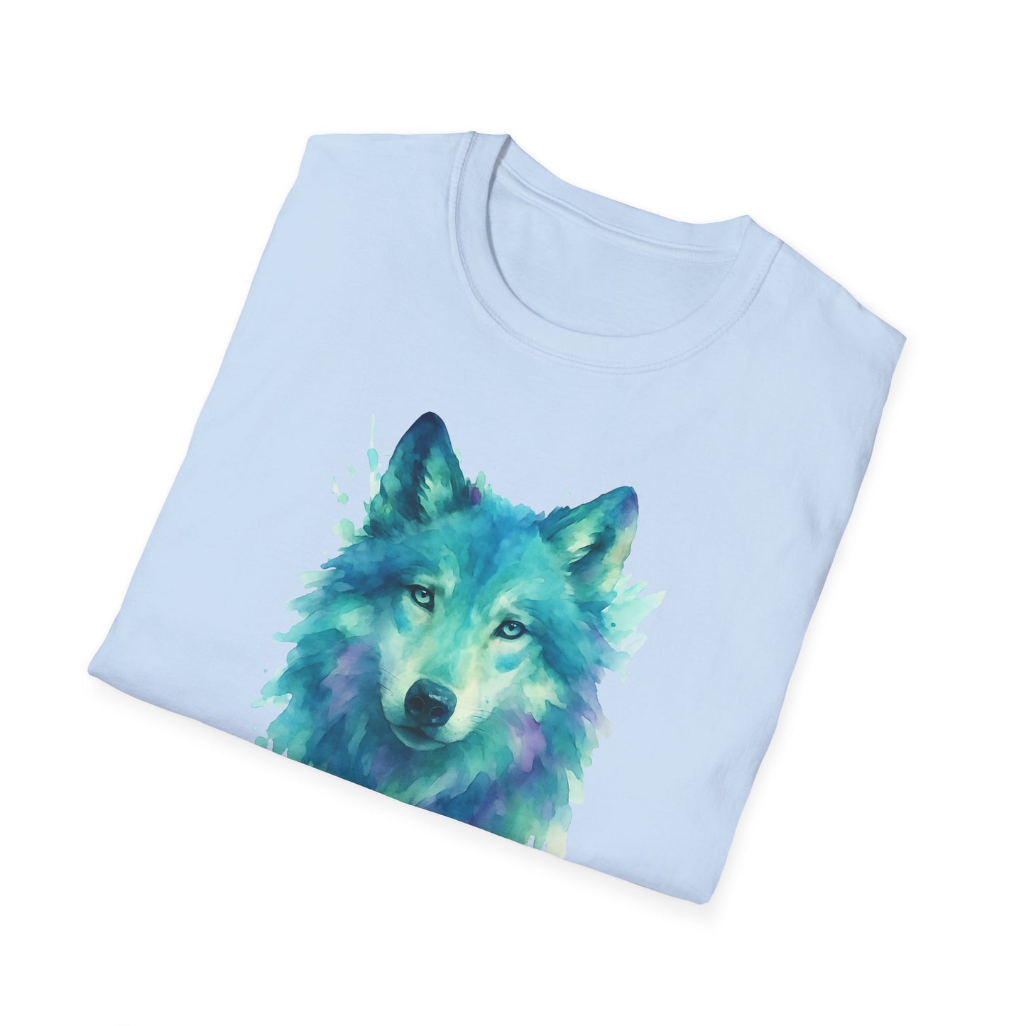 Watercolor Wolf Portrait