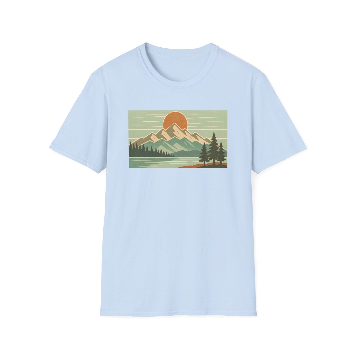 Retro Midday Mountain Peak T-shirt