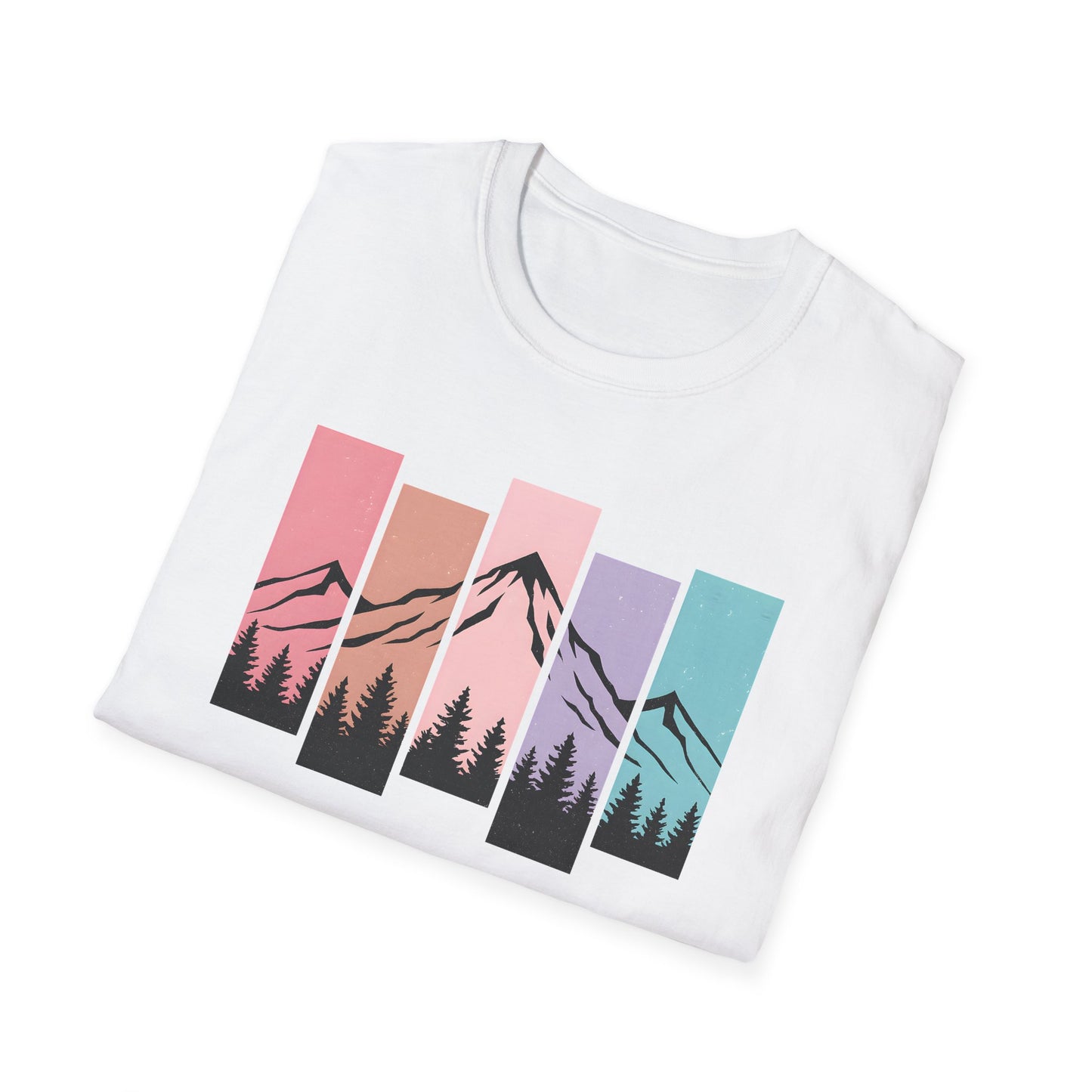 Retro Sunset Vertical Pastels T-shirt