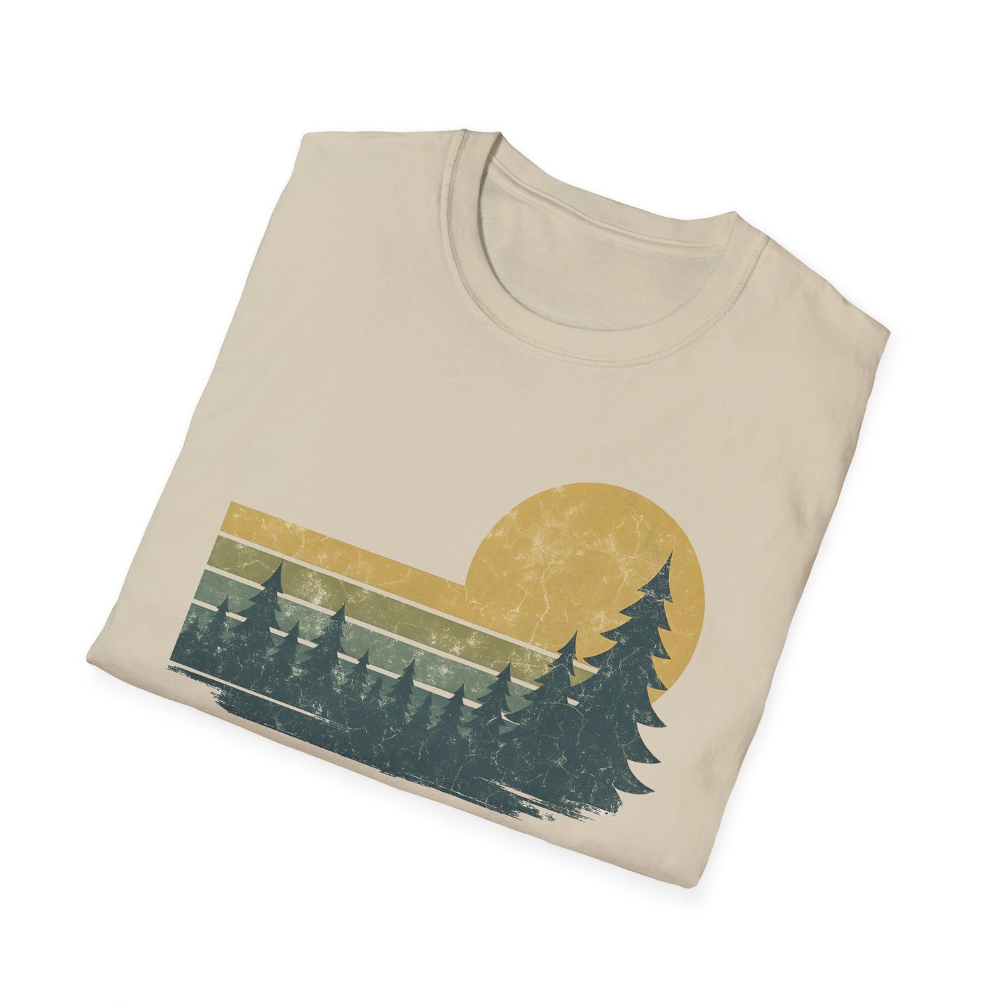 Golden Forest Retro Sunset