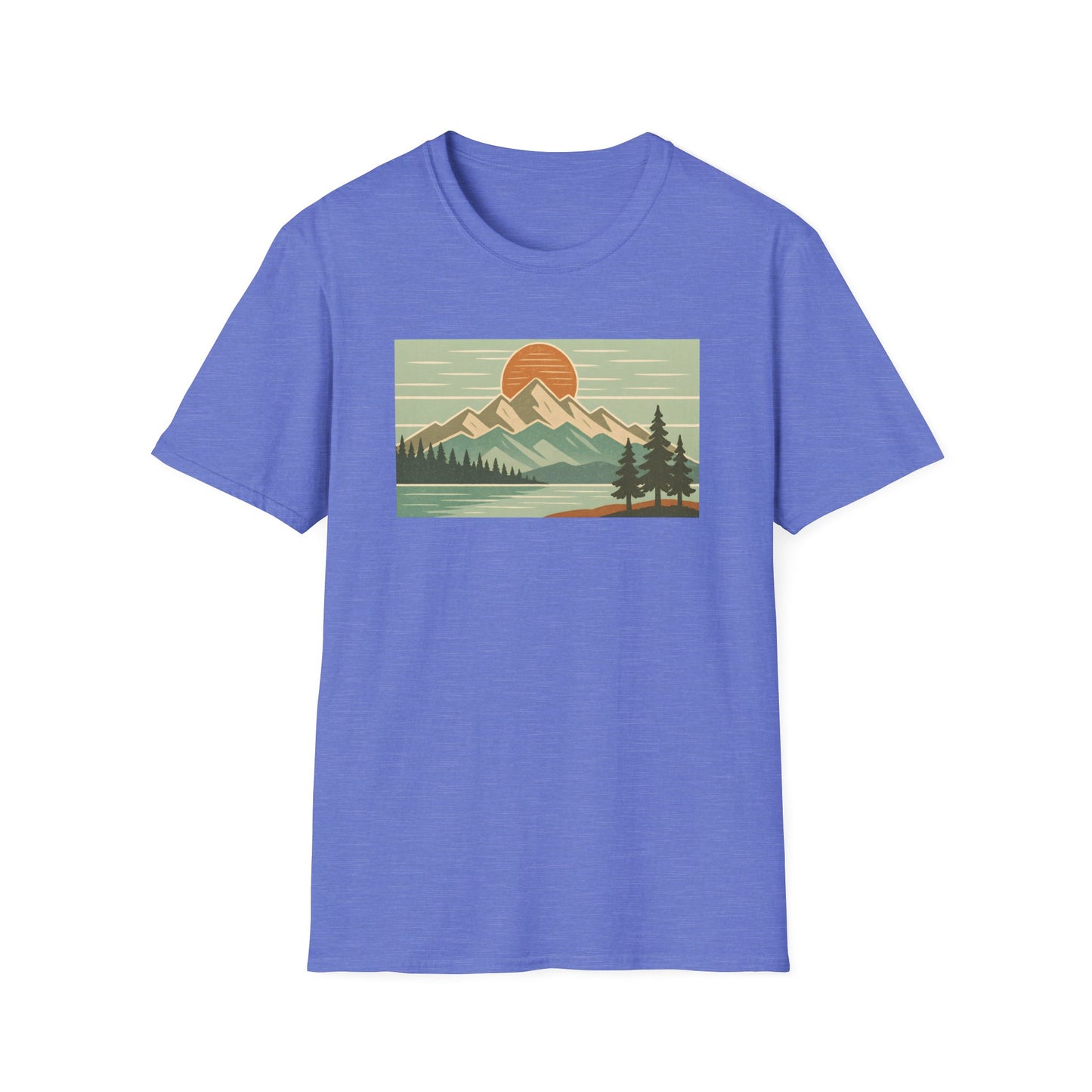 Retro Midday Mountain Peak T-shirt