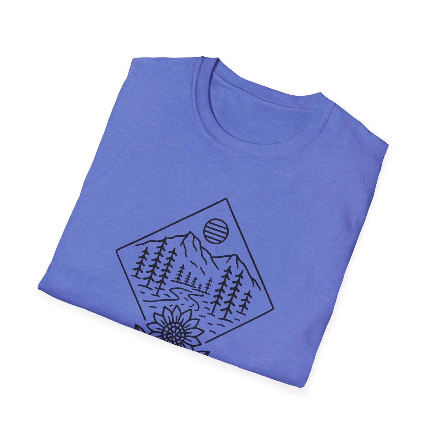 Sun Over Sunflower Landscape T-shirt