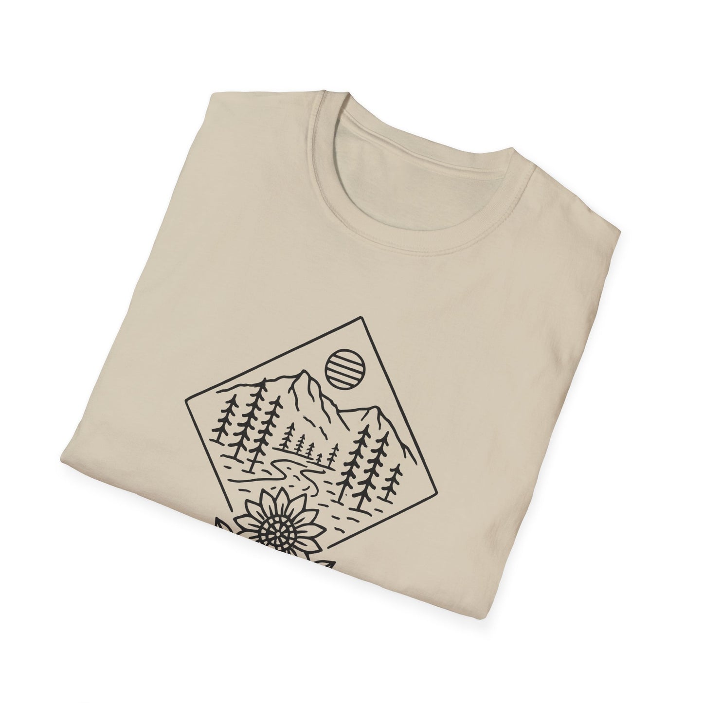 Sun Over Sunflower Landscape T-shirt