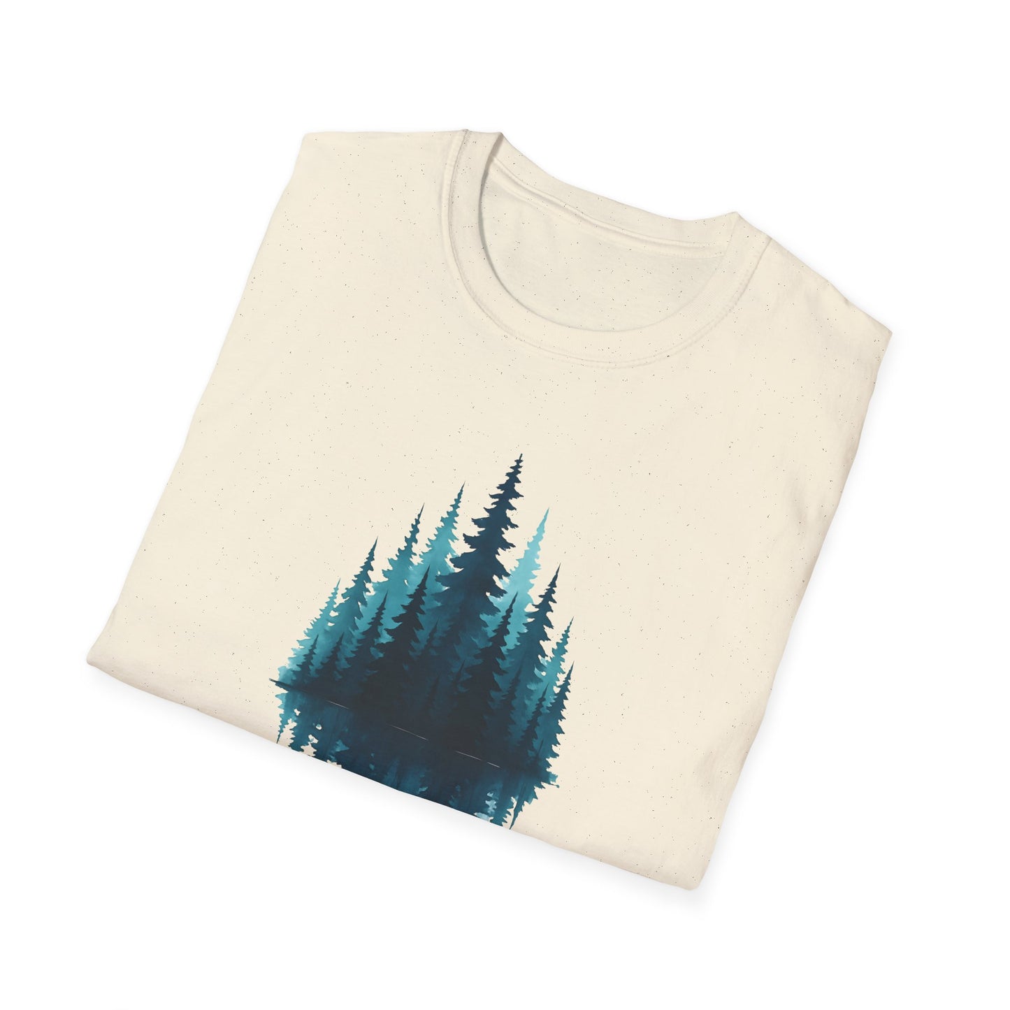 Mirrored Pine Teal Forest T-shirt