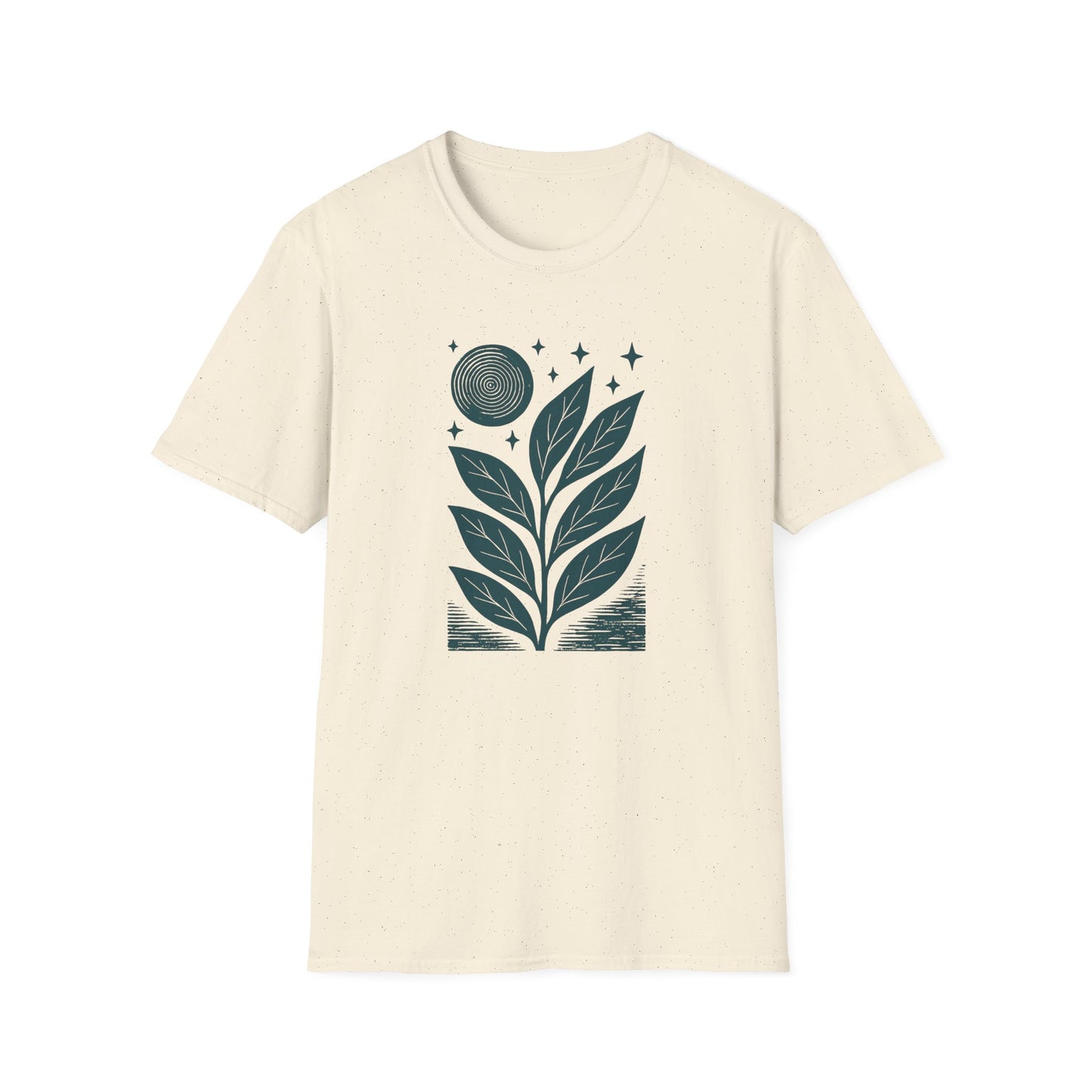 Celestial Leaves Under Moon Glow T-shirt