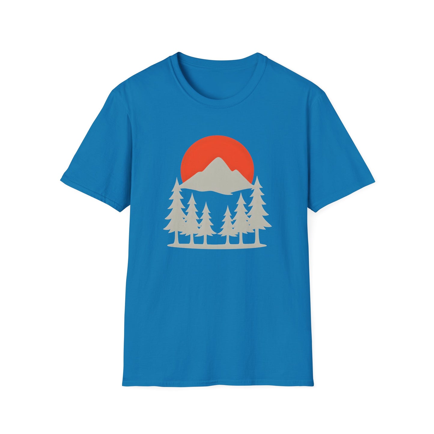 Grey Mountain Silhouette At Sunset T-shirt