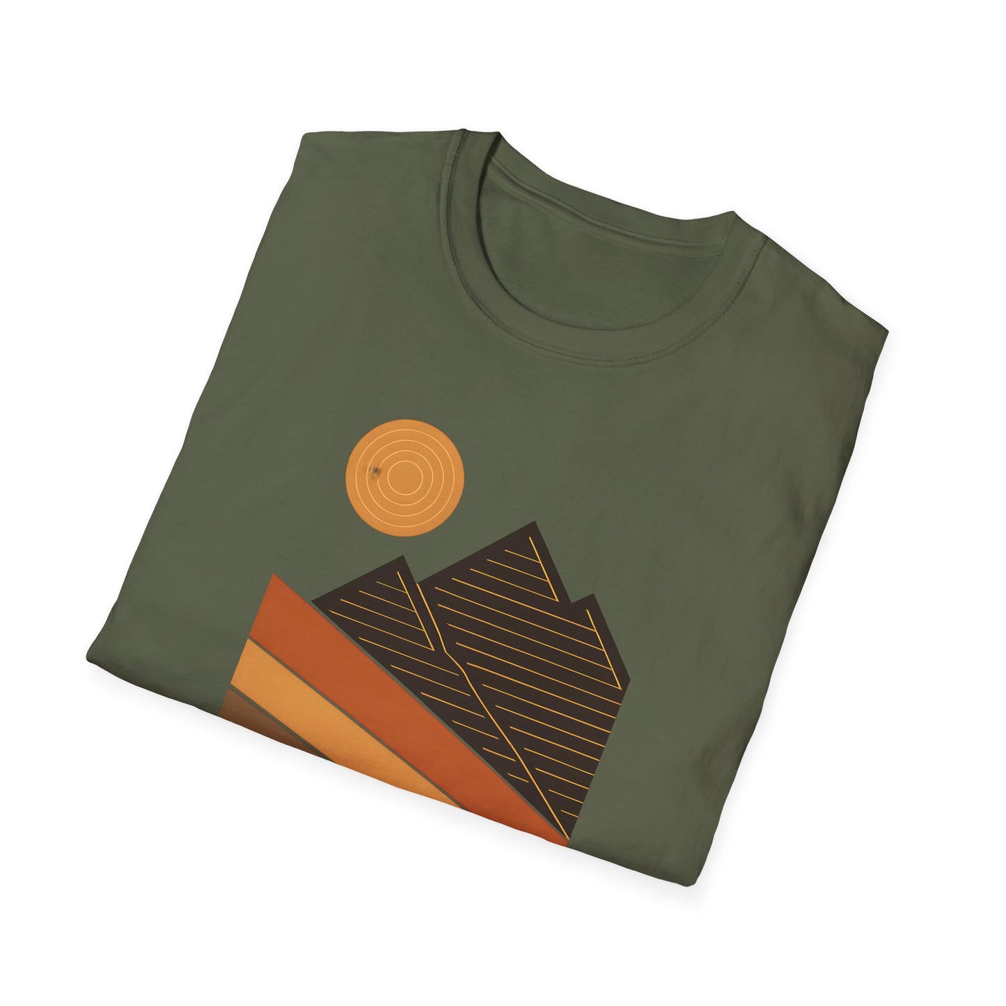 Geometric And Topographic Landscape T-shirt