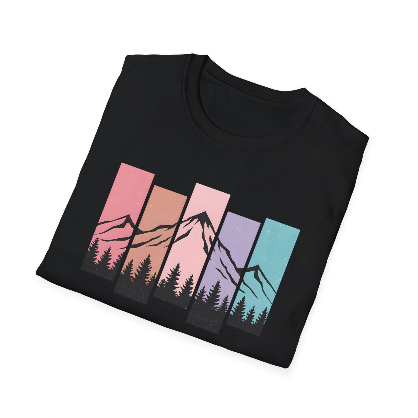Retro Sunset Vertical Pastels T-shirt