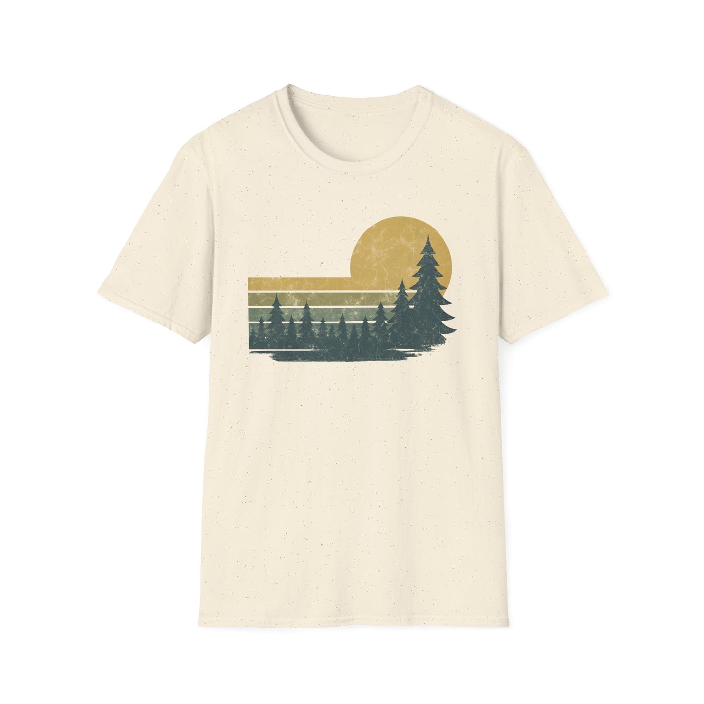 Golden Forest Retro Sunset