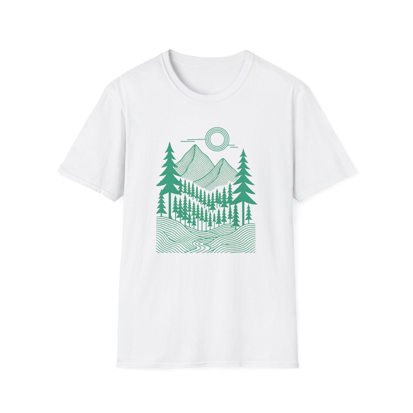 Geometrical Landscape Teal
