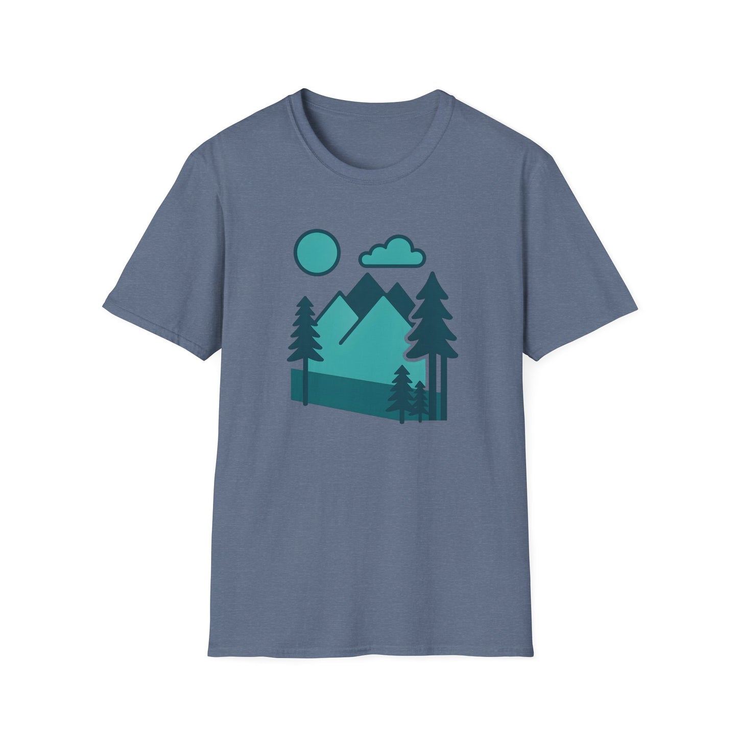 Minimalist Mountain Landscape T-shirt