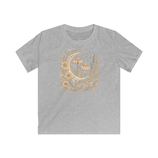 Children's Golden Moon & Wildflower Dreamscape T-shirt