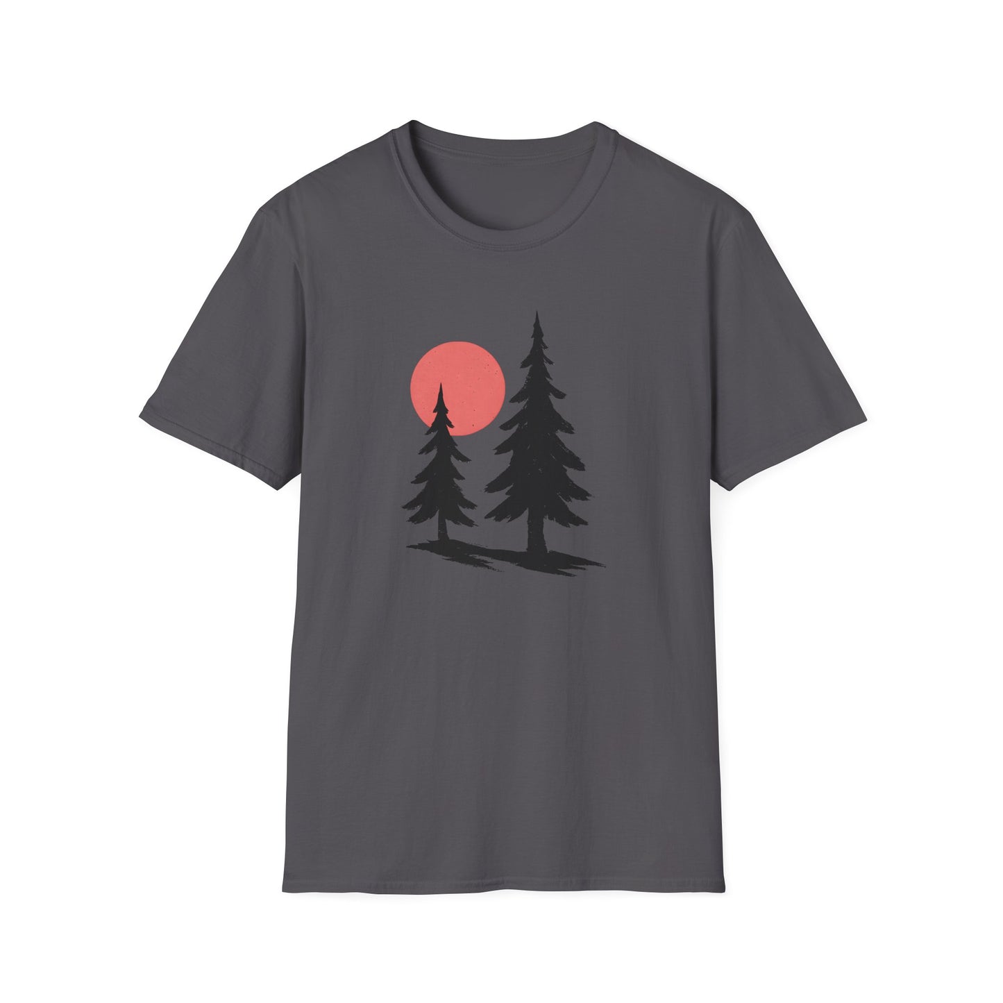 Serene Pines Under Sunset T-shirt