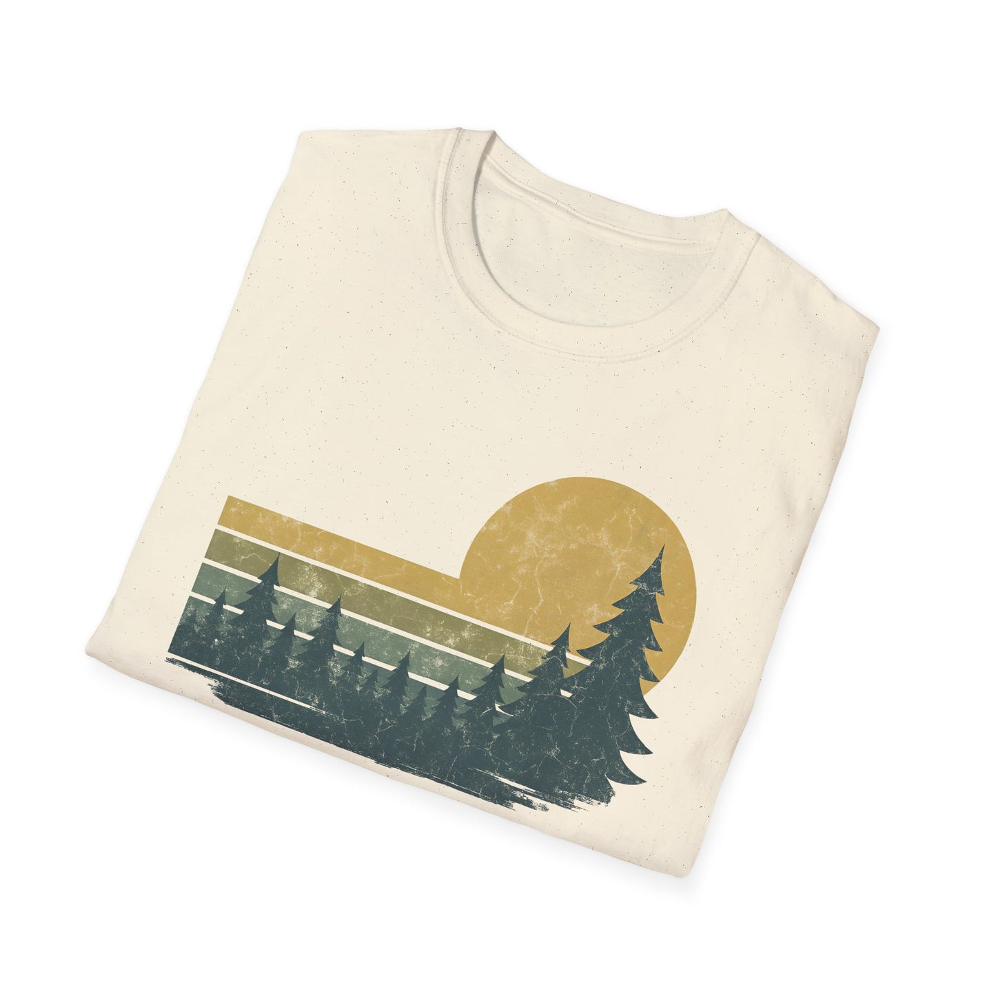 Golden Forest Retro Sunset