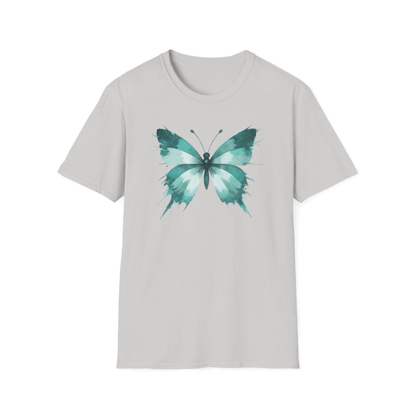 Butterfly Teal Watercolor