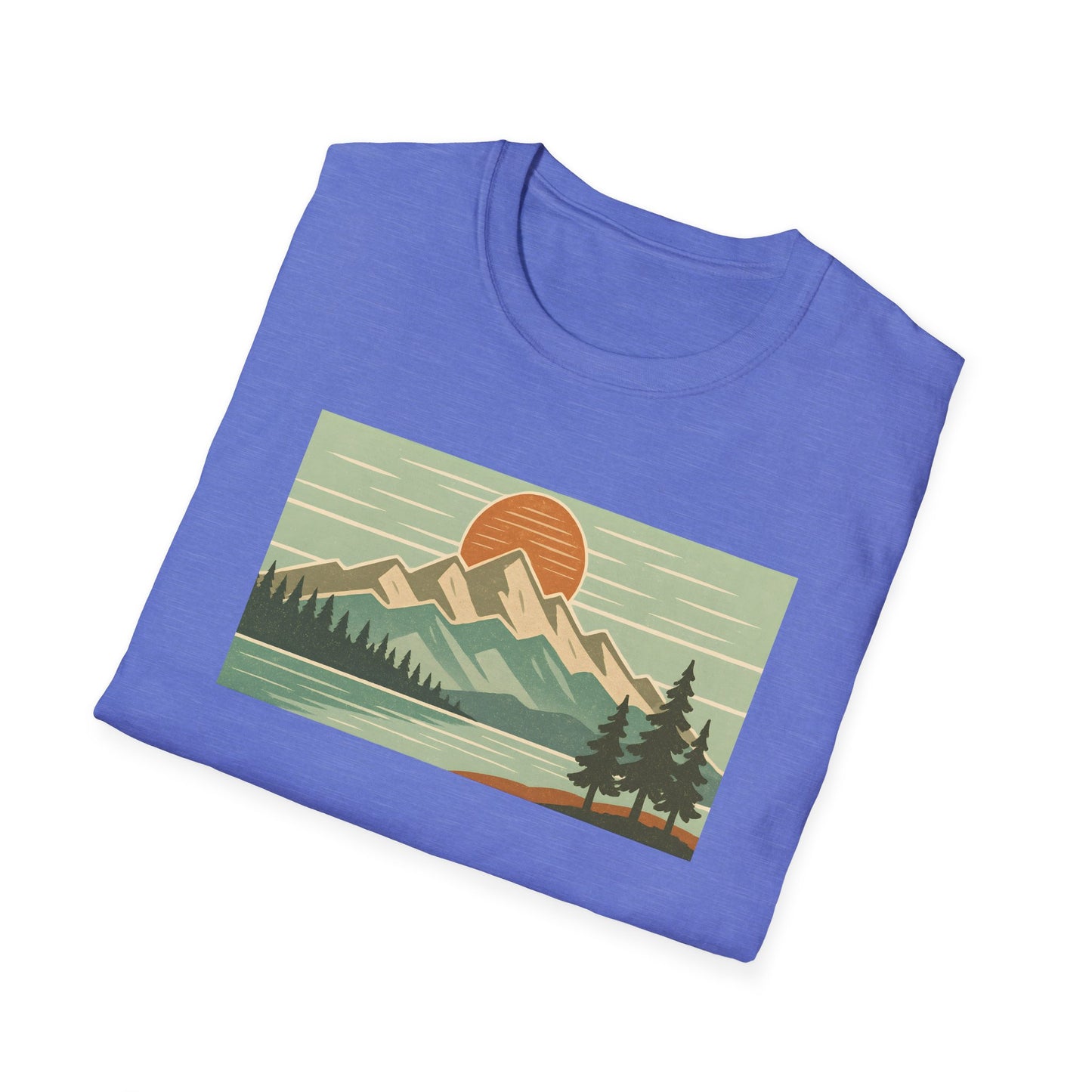 Retro Midday Mountain Peak T-shirt