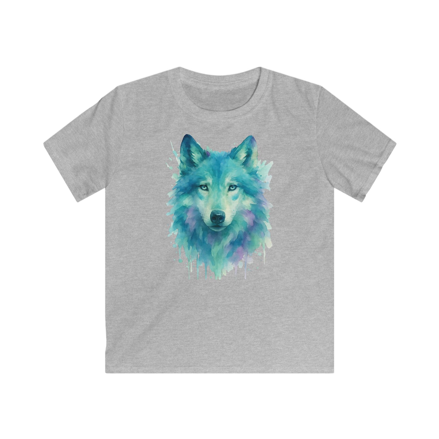 Children's Watercolor Wolf T-shirt