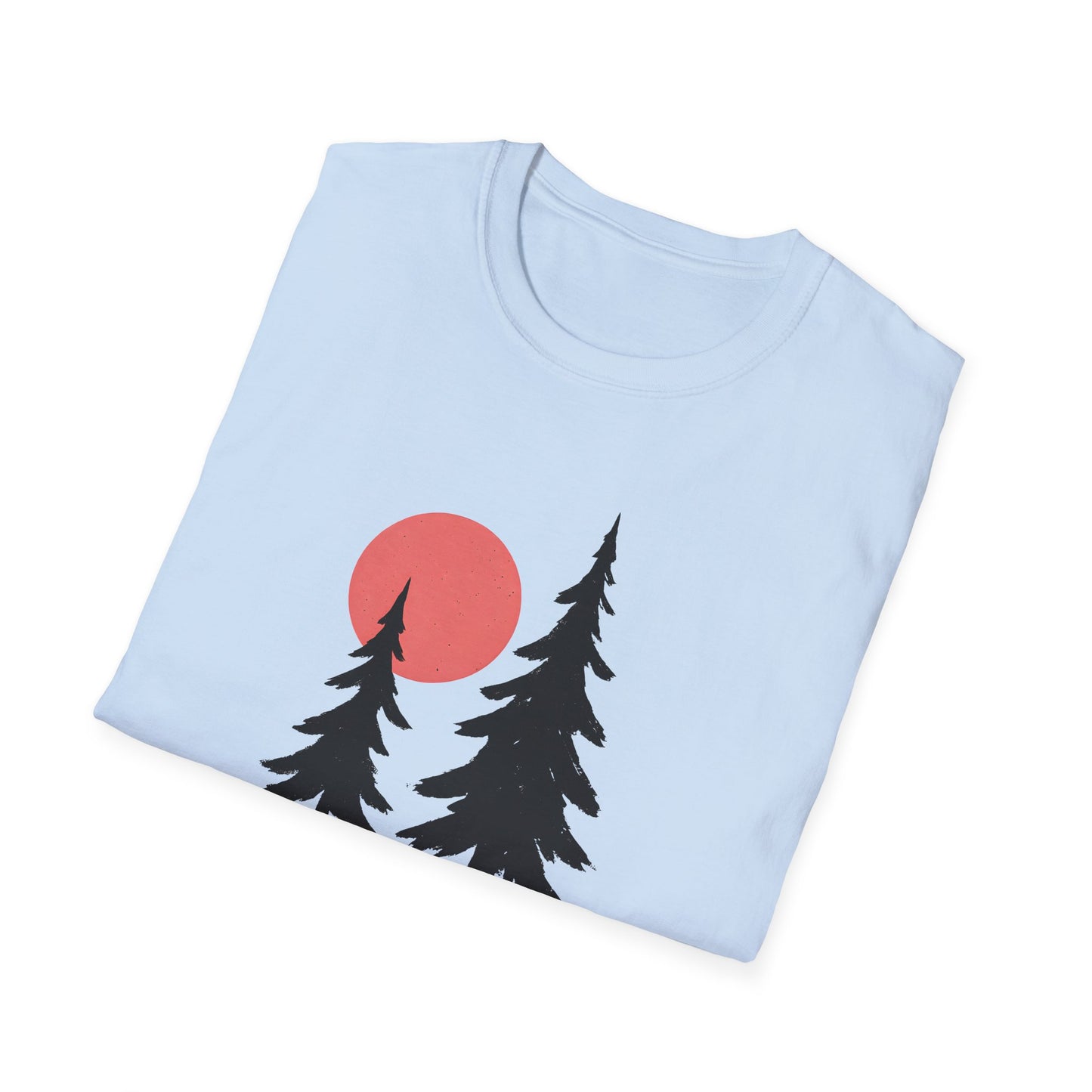 Serene Pines Under Sunset T-shirt