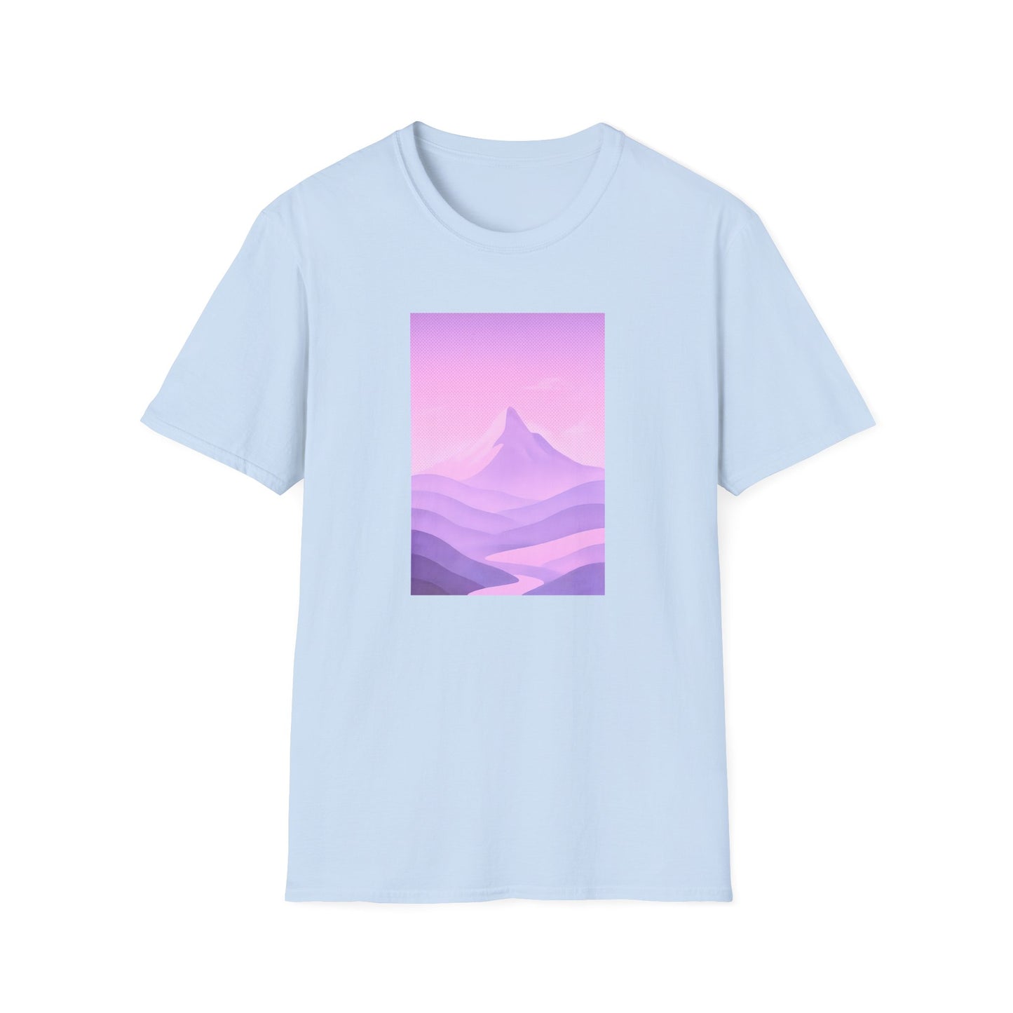Layered Valley Violets Landscape T-shirt