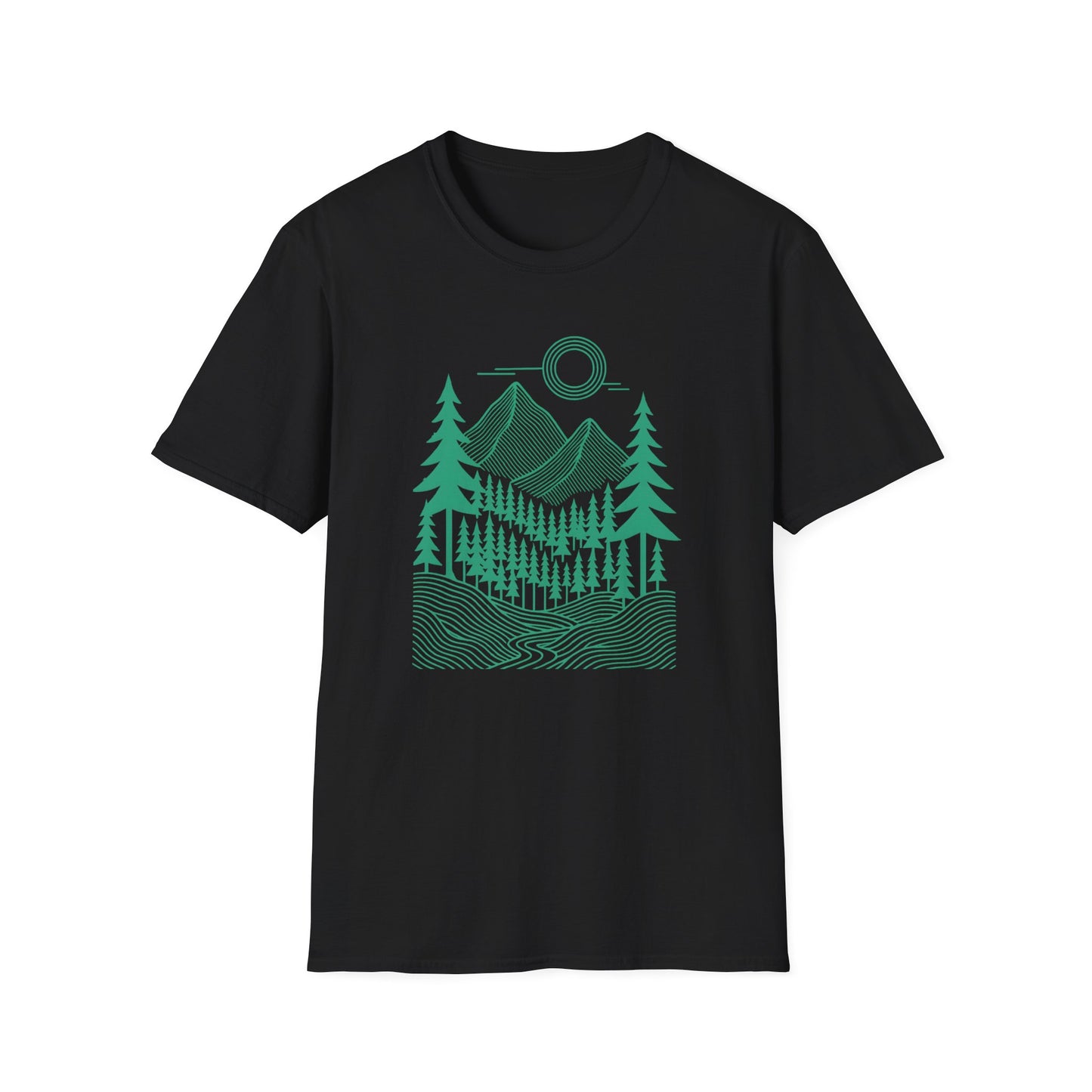 Geometrical Landscape Teal