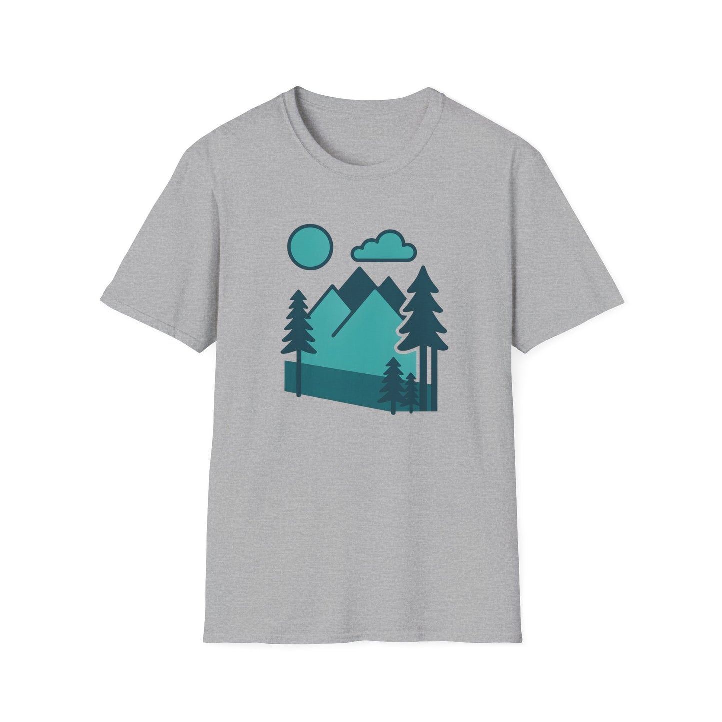 Minimalist Mountain Landscape T-shirt