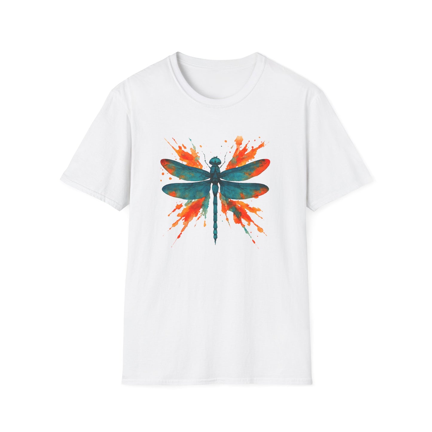 Dragonfly Red Splash T-shirt