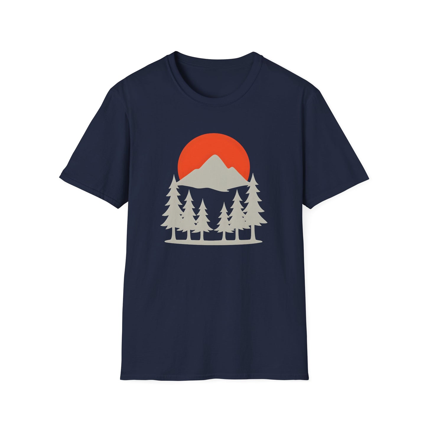 Grey Mountain Silhouette At Sunset T-shirt